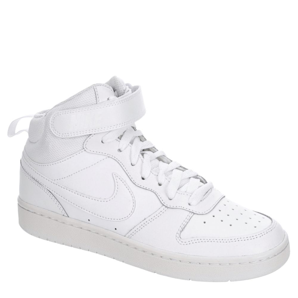 White Nike Boys Court Borough 2 Mid Sneaker Athletic Rack Room Shoes