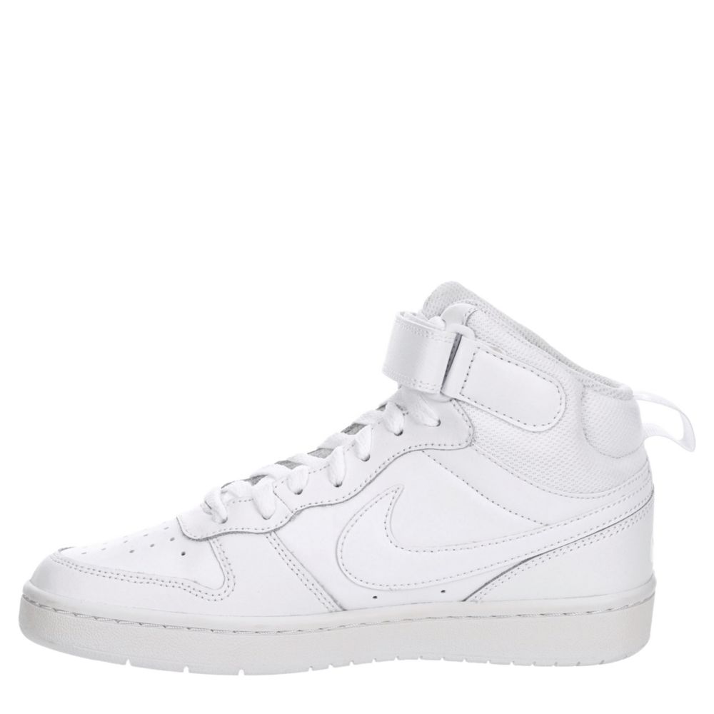 White Nike Boys Court Borough 2 Mid Sneaker Kids Rack Room Shoes