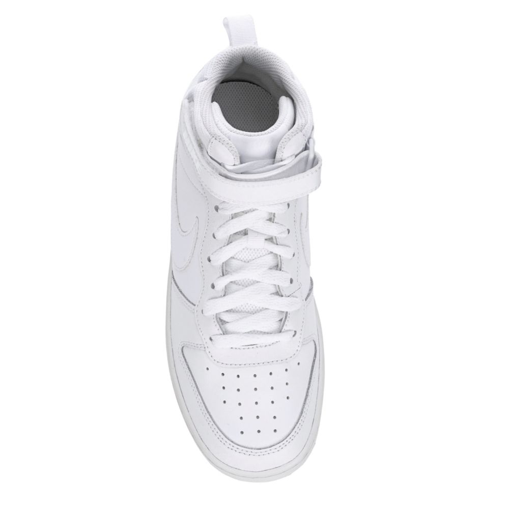 White Nike Boys Court Borough 2 Mid Sneaker Kids Rack Room Shoes