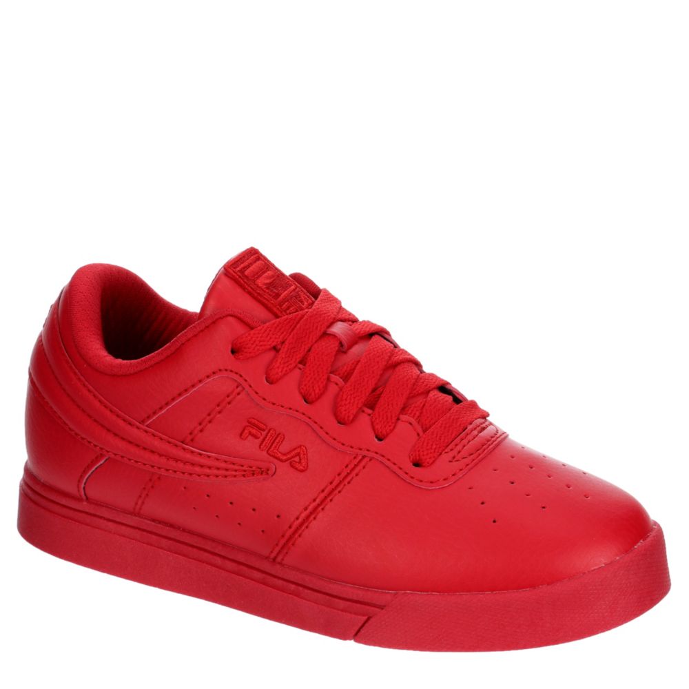low top red filas