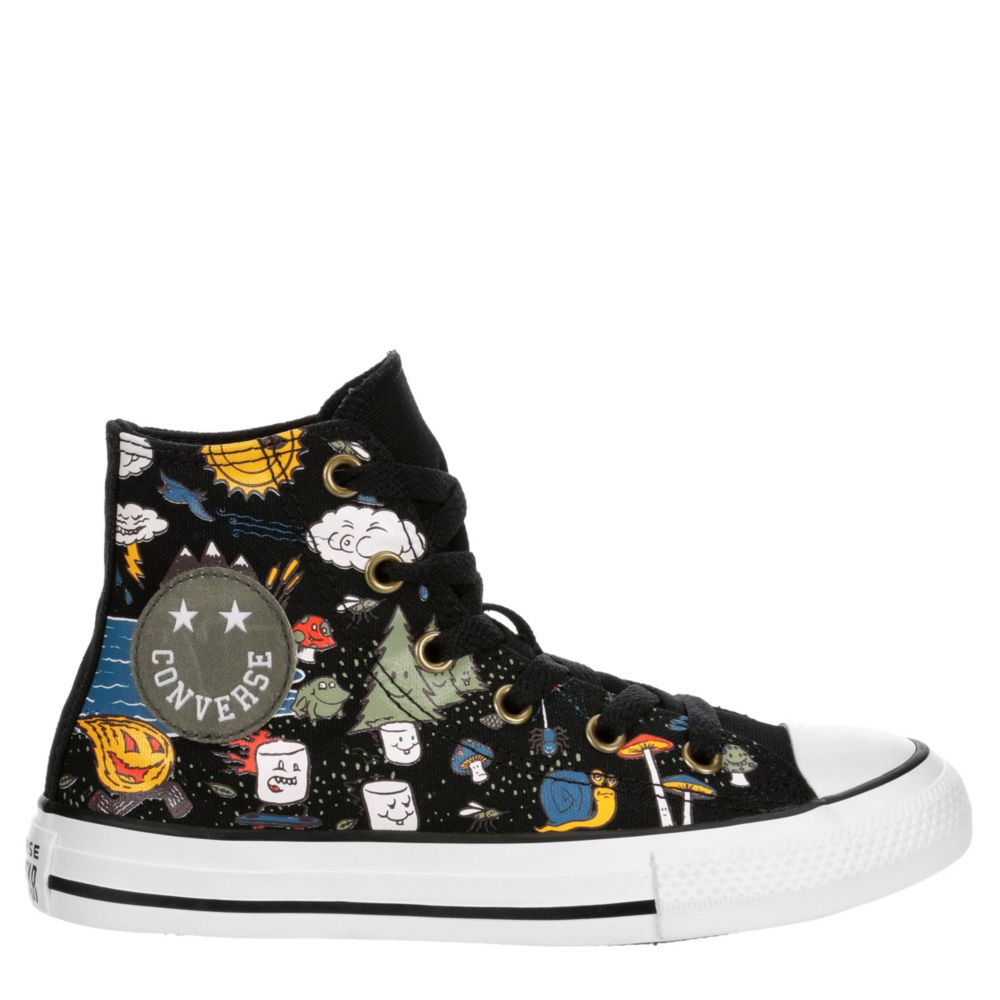 boys black high tops