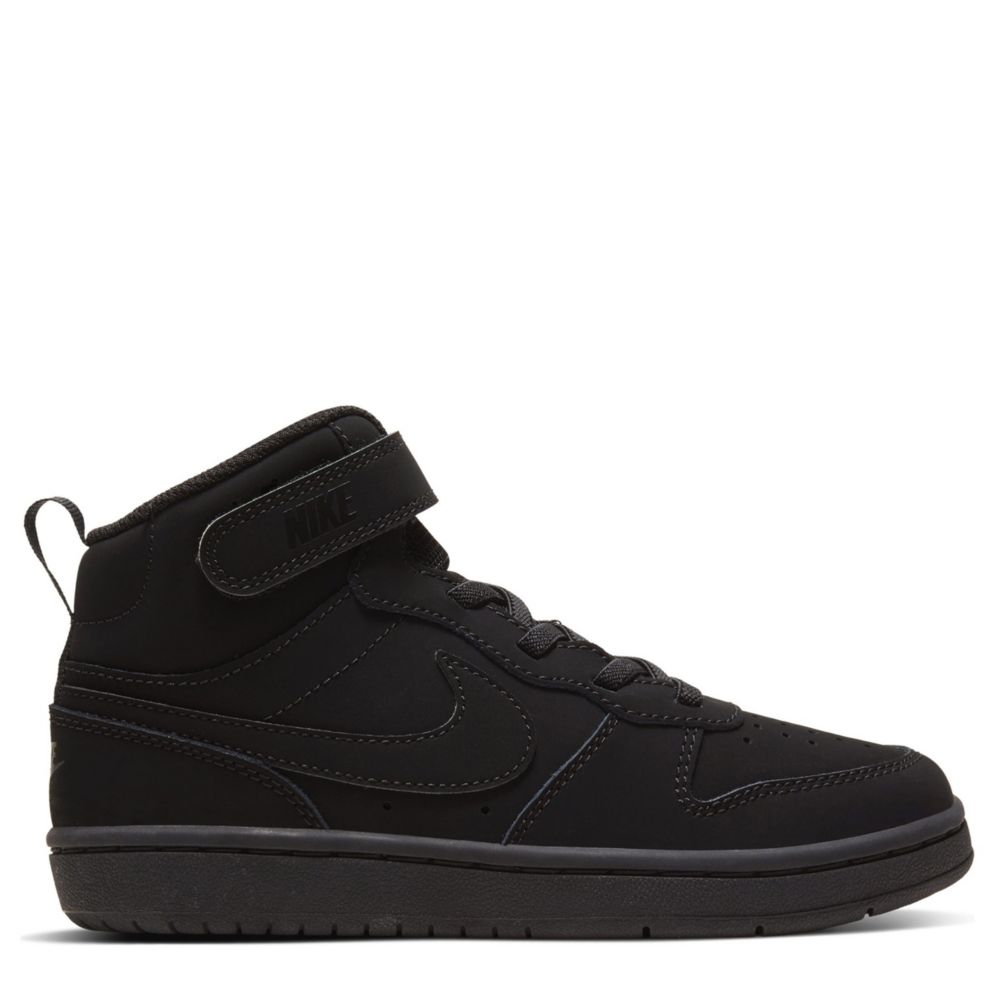 Black Nike Court Borough 2 Mid | Kids | Rack Room Shoes