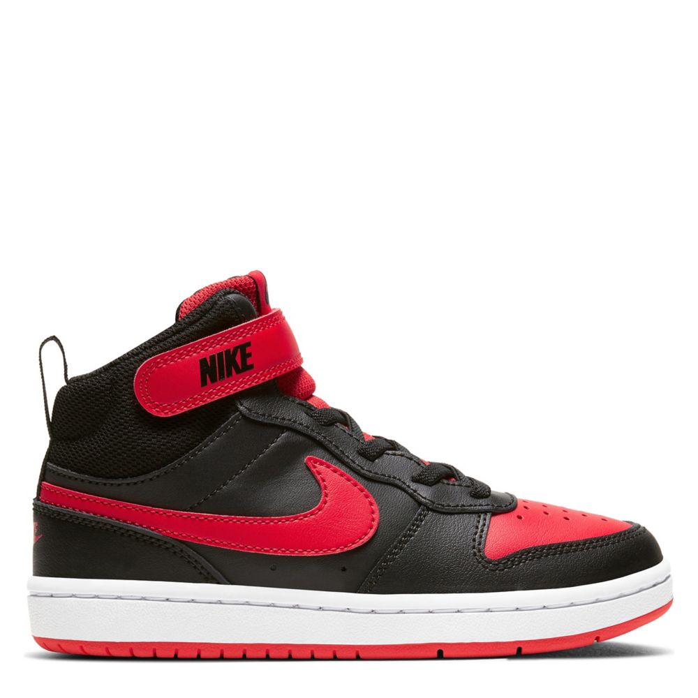 item lezer bord Black Nike Boys Court Borough 2 Mid Sneaker | Kids | Color Pop | Rack Room  Shoes