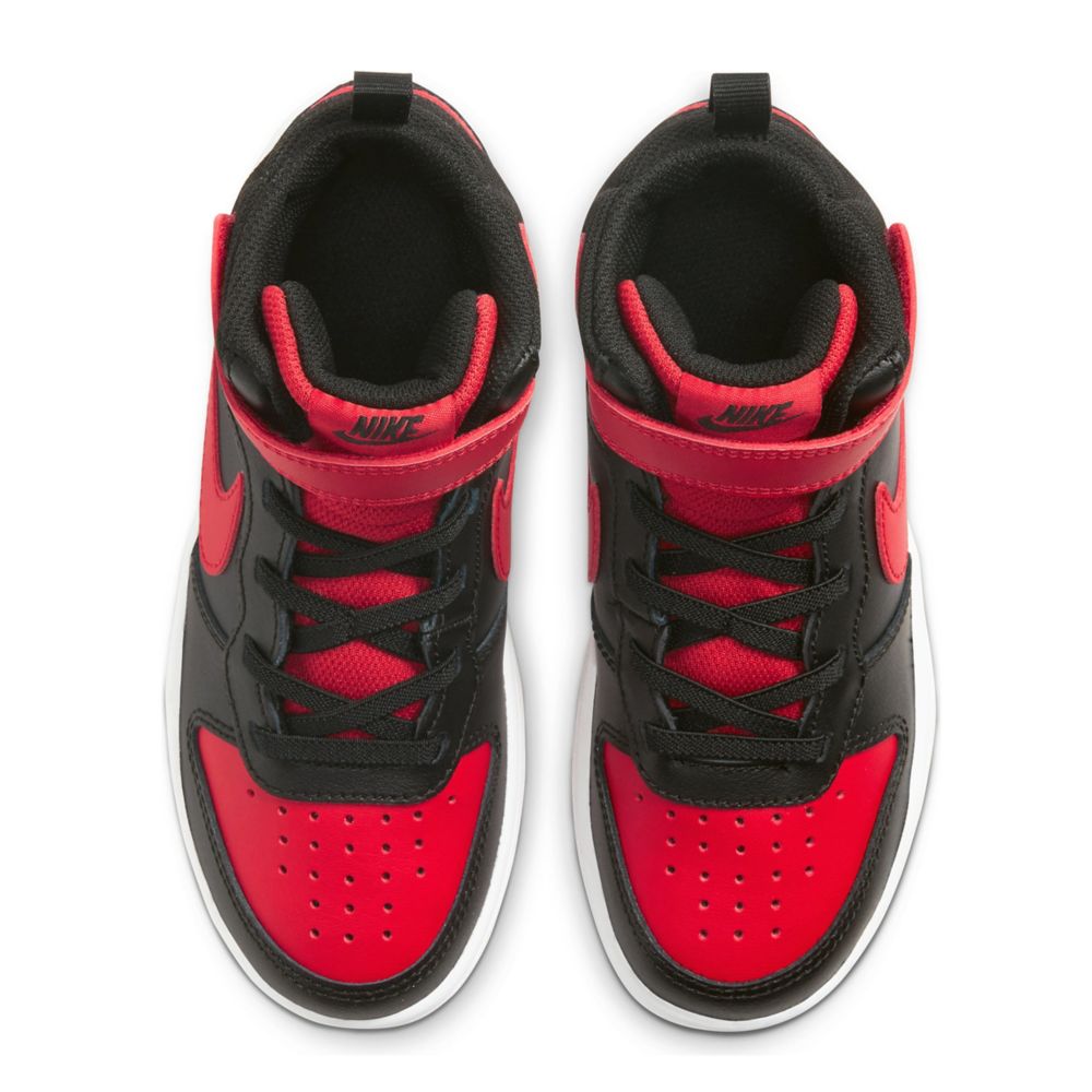 Black Nike Boys Court Borough 2 Mid Sneaker Athletic Rack Room Shoes