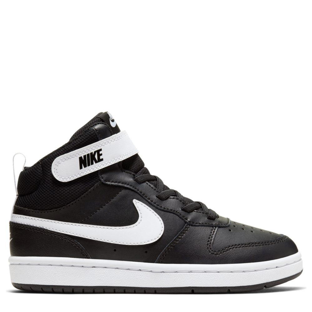 Nike Boy's Court Borough Mid 2 (Little Kid) Black