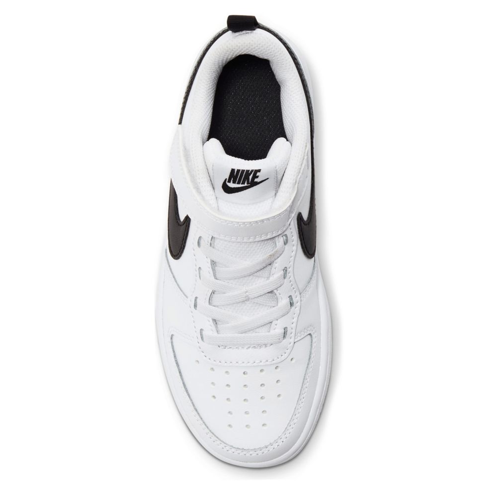 White Nike Boys Court Borough 2 Low Top Sneaker Kids Rack Room Shoes
