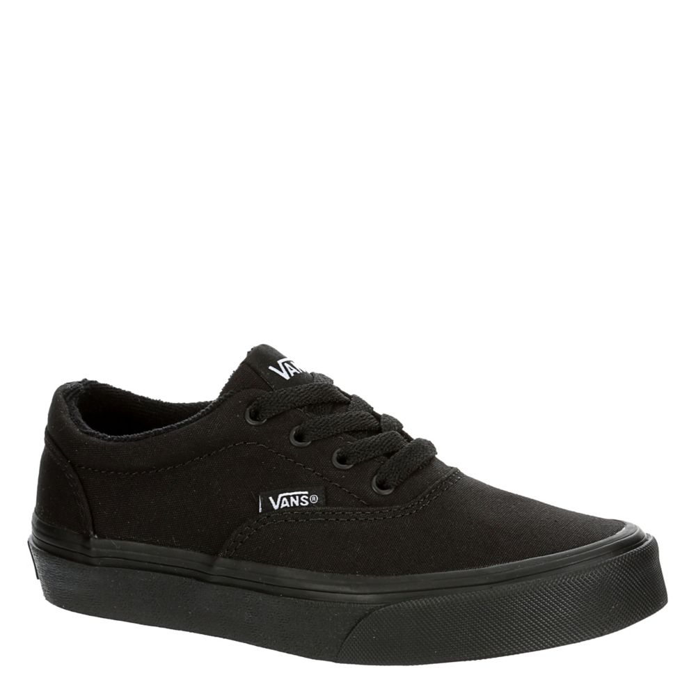 vans boys black shoes