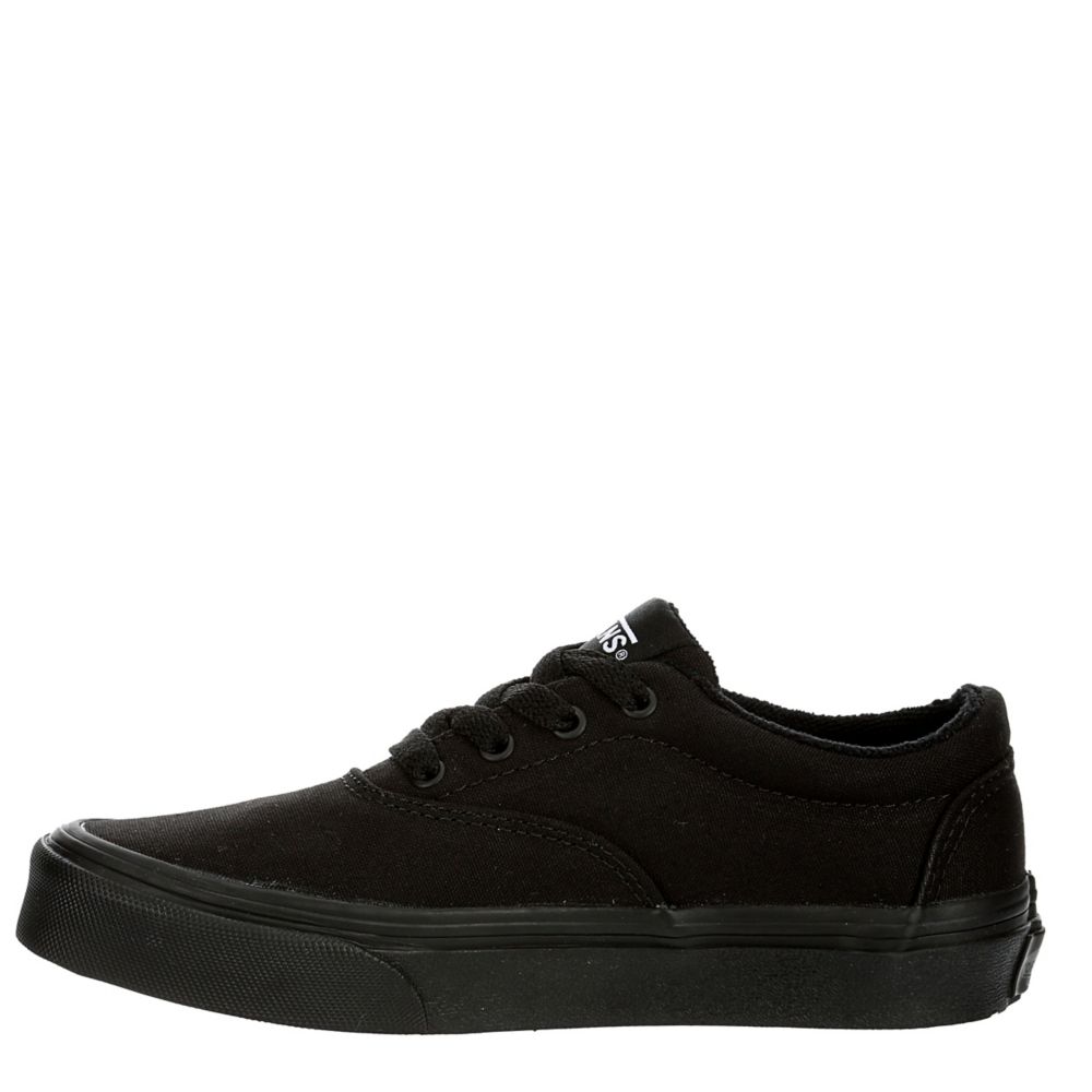 black slip on vans boys