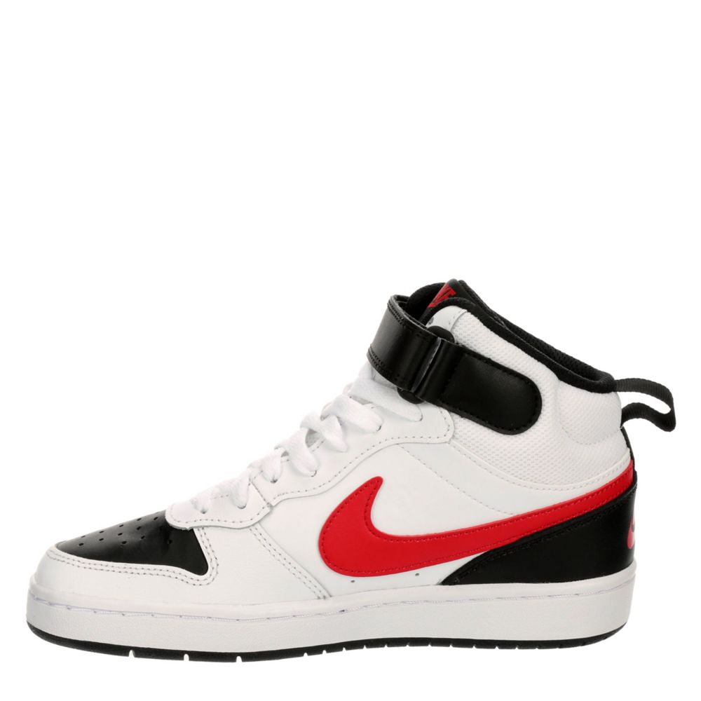 White Nike Boys Court Borough 2 Mid Sneaker Kids Rack Room Shoes