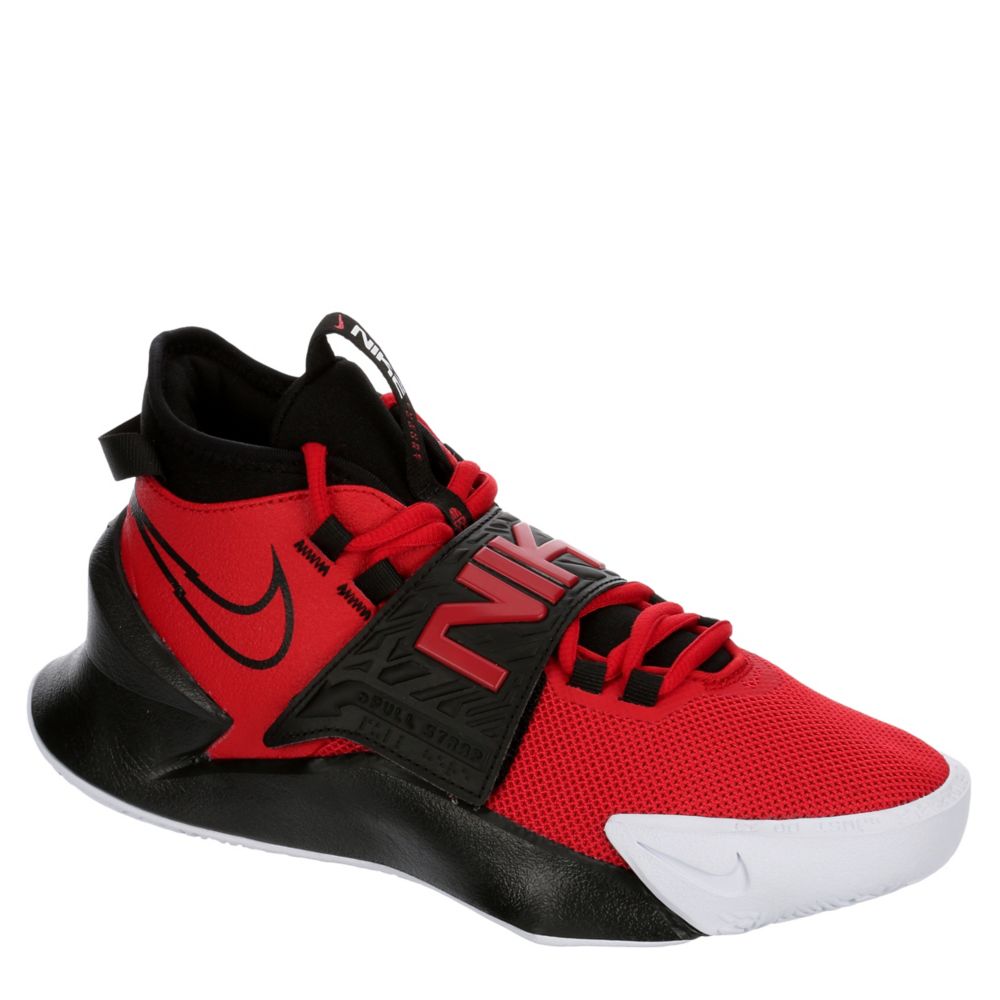 nike red black basketball shoes