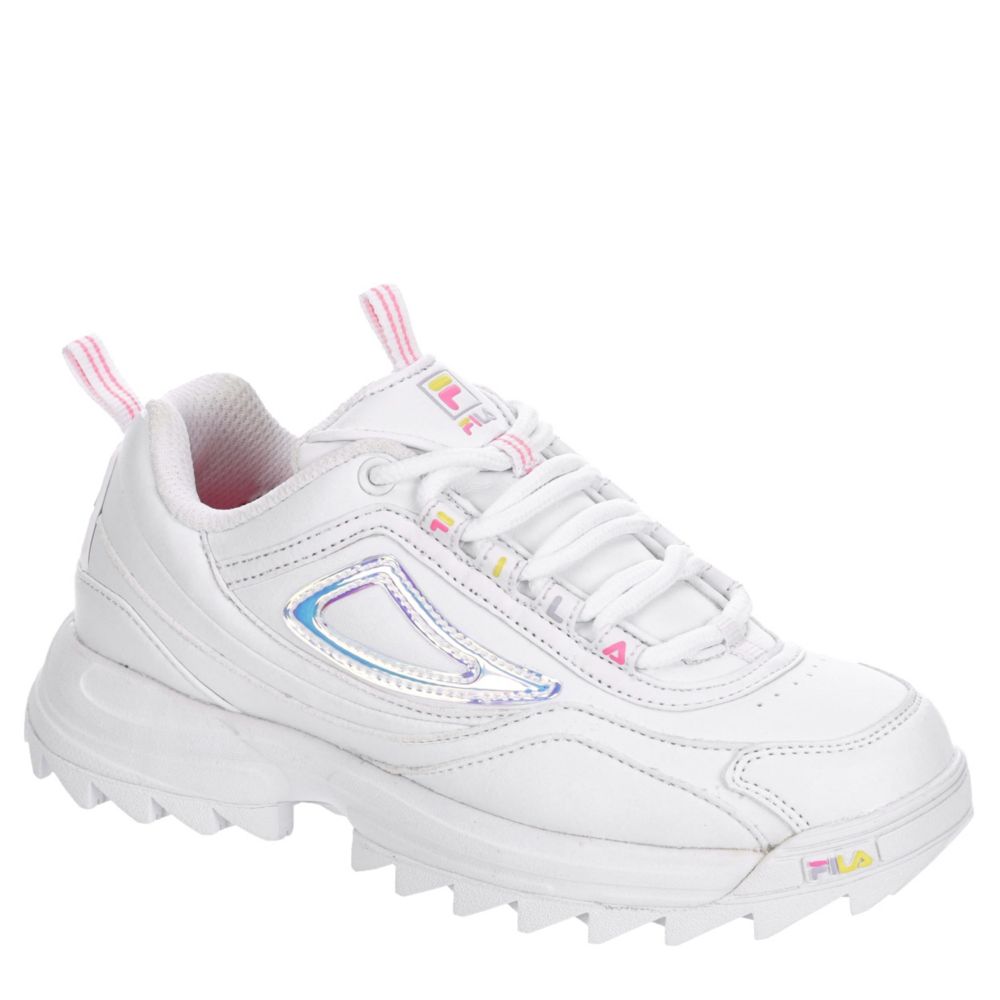 white shoes for girls fila