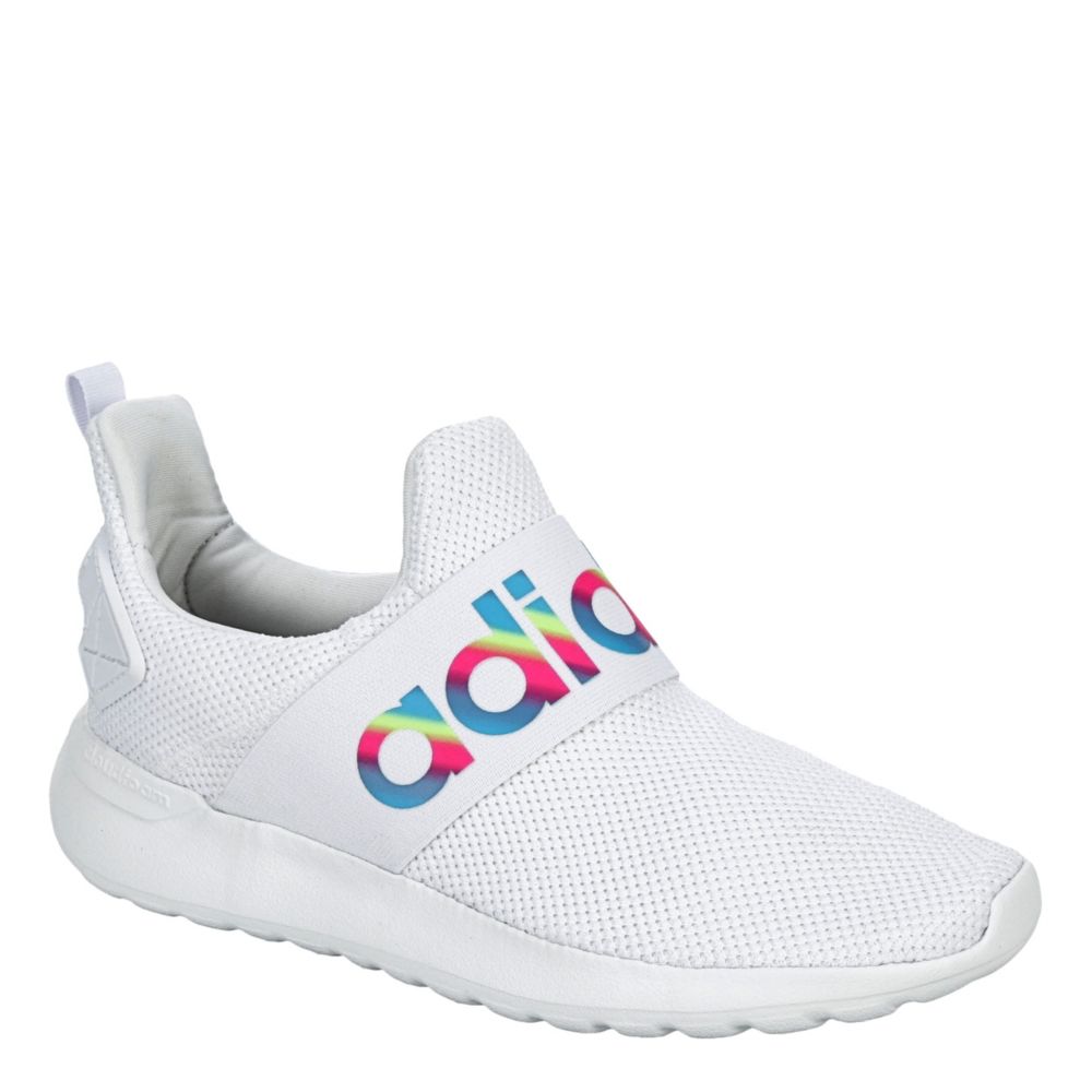 adidas girls white sneakers