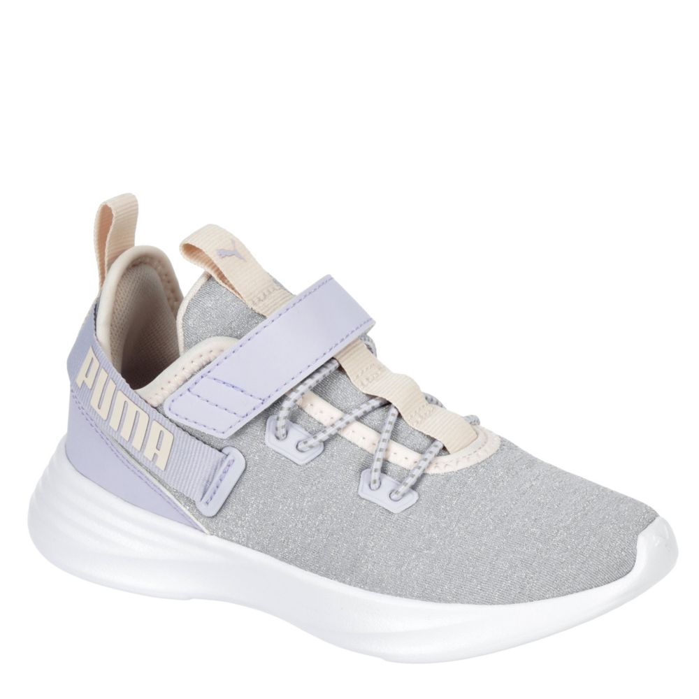 silver puma sneakers