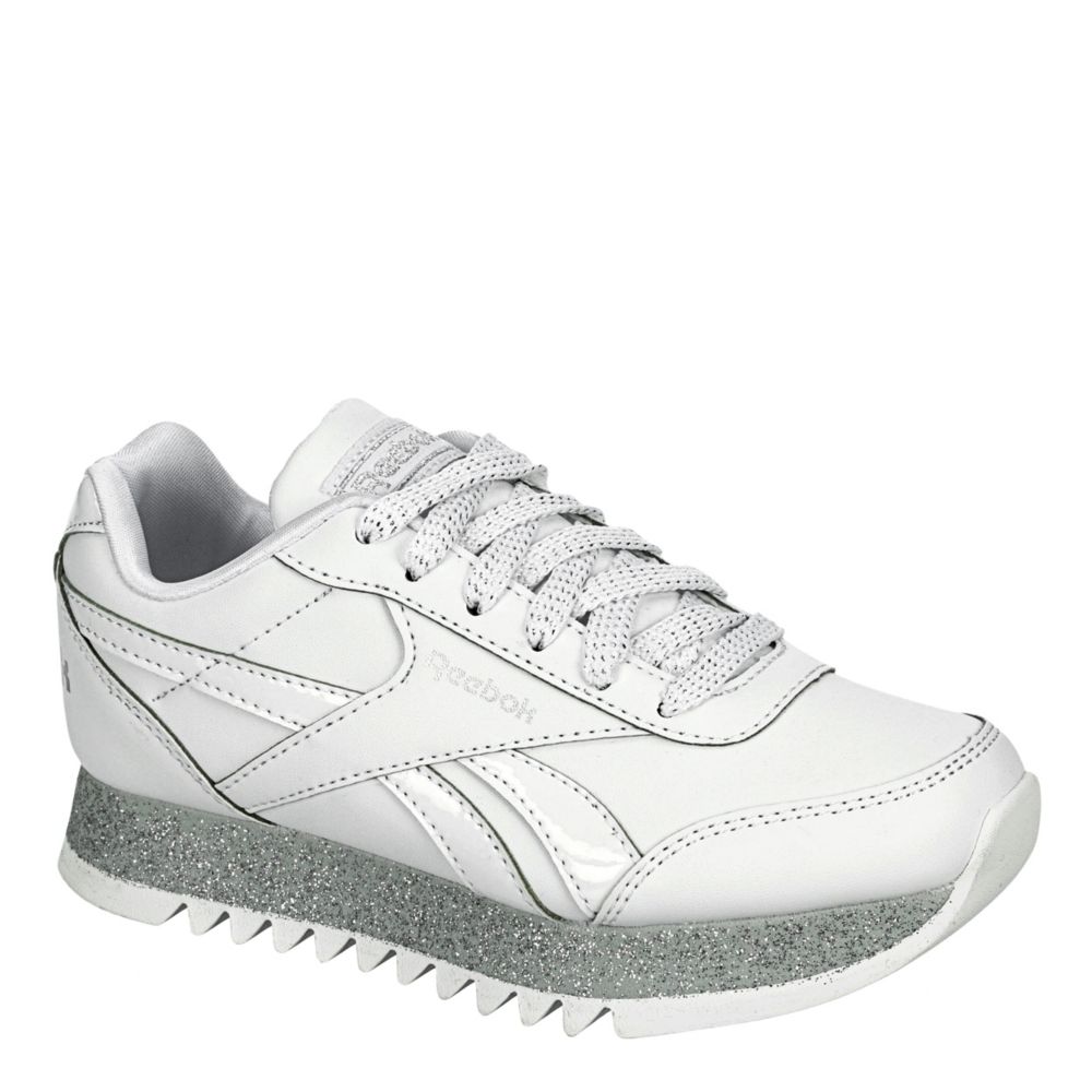 girls white reebok