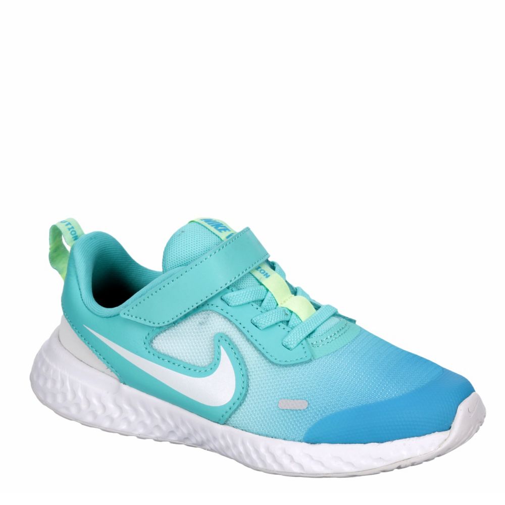 girls teal nike shoes