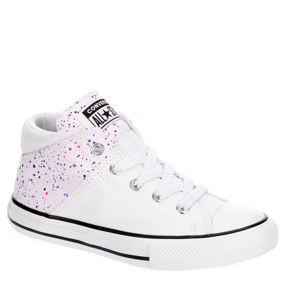 girls white converse sneakers