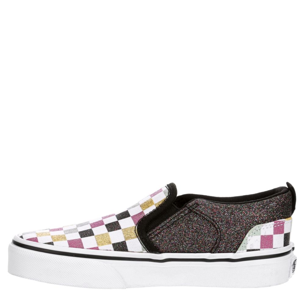 vans asher slip on girls