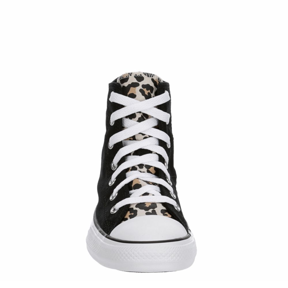 girls leopard print converse