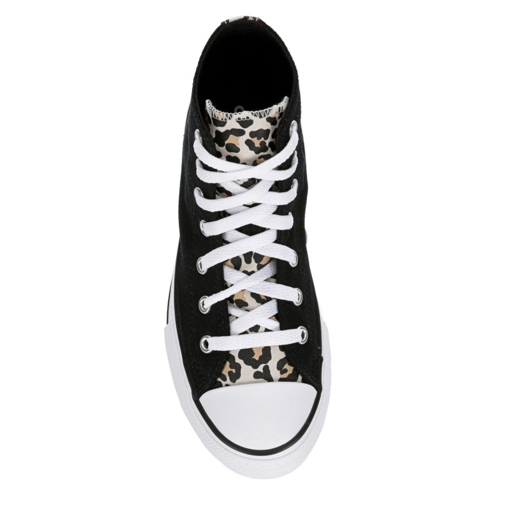 girls leopard converse