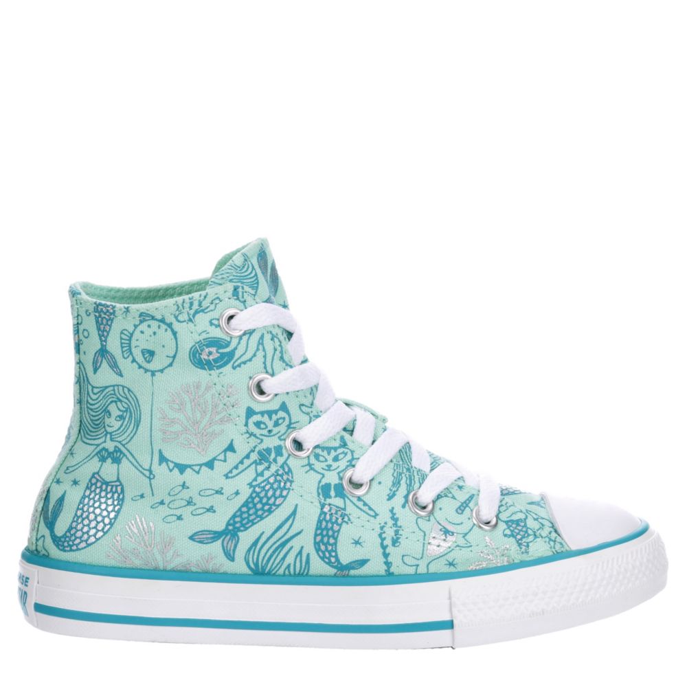 girls teal converse