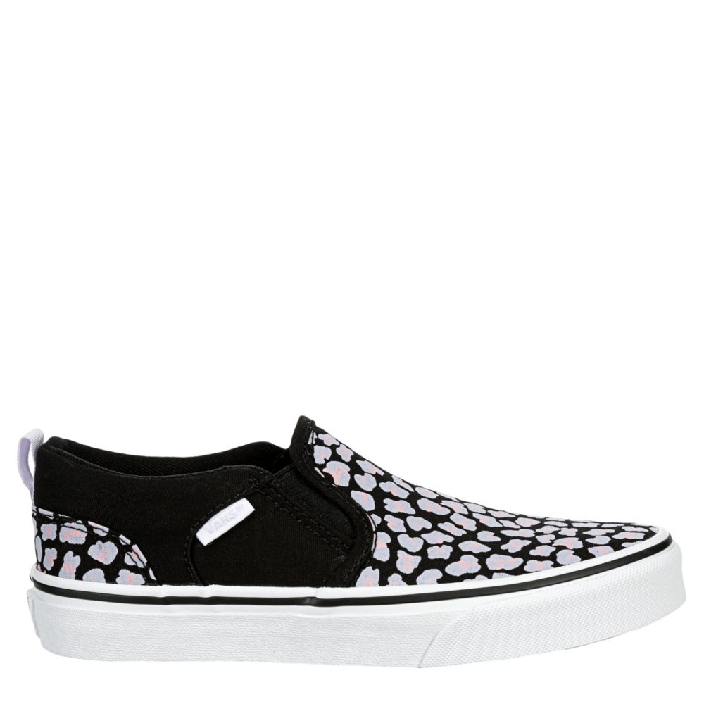 black slip on vans girls