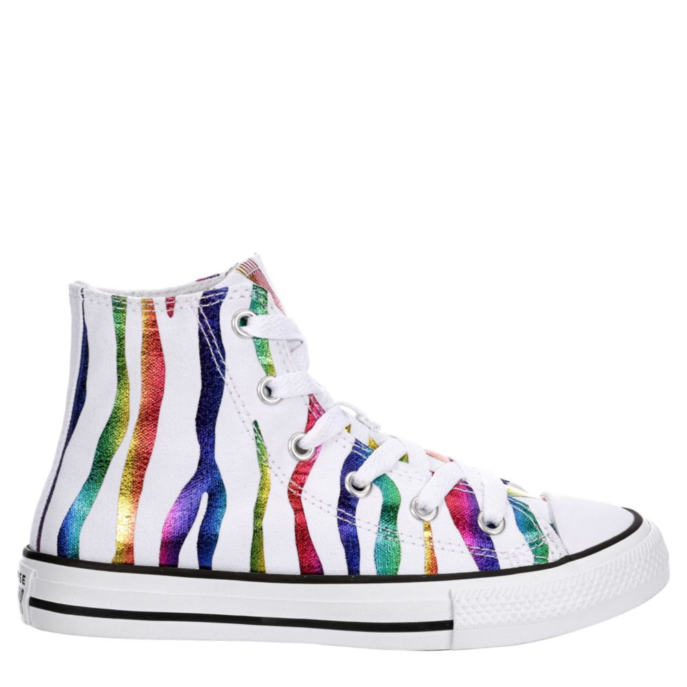 girls high top white converse