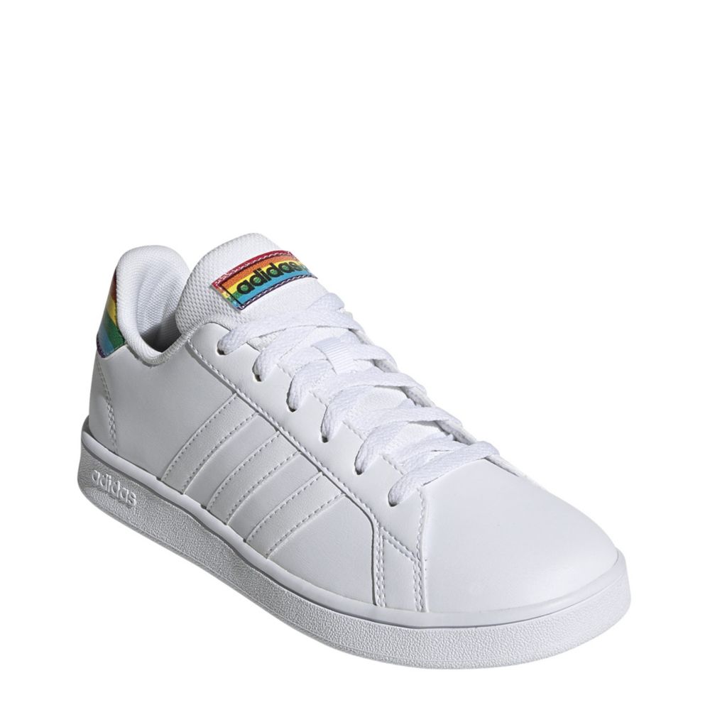 girls white adidas sneakers