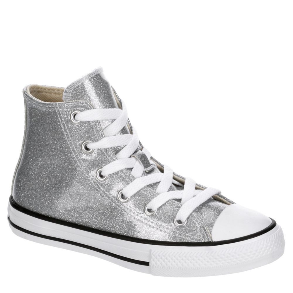 womens silver converse sneakers