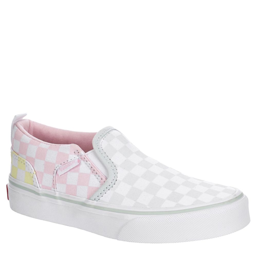 pink checkered vans for girls