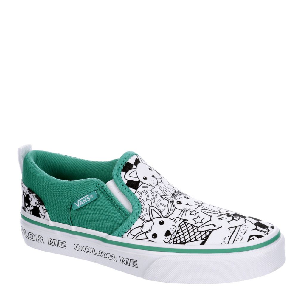 vans for girls slip on