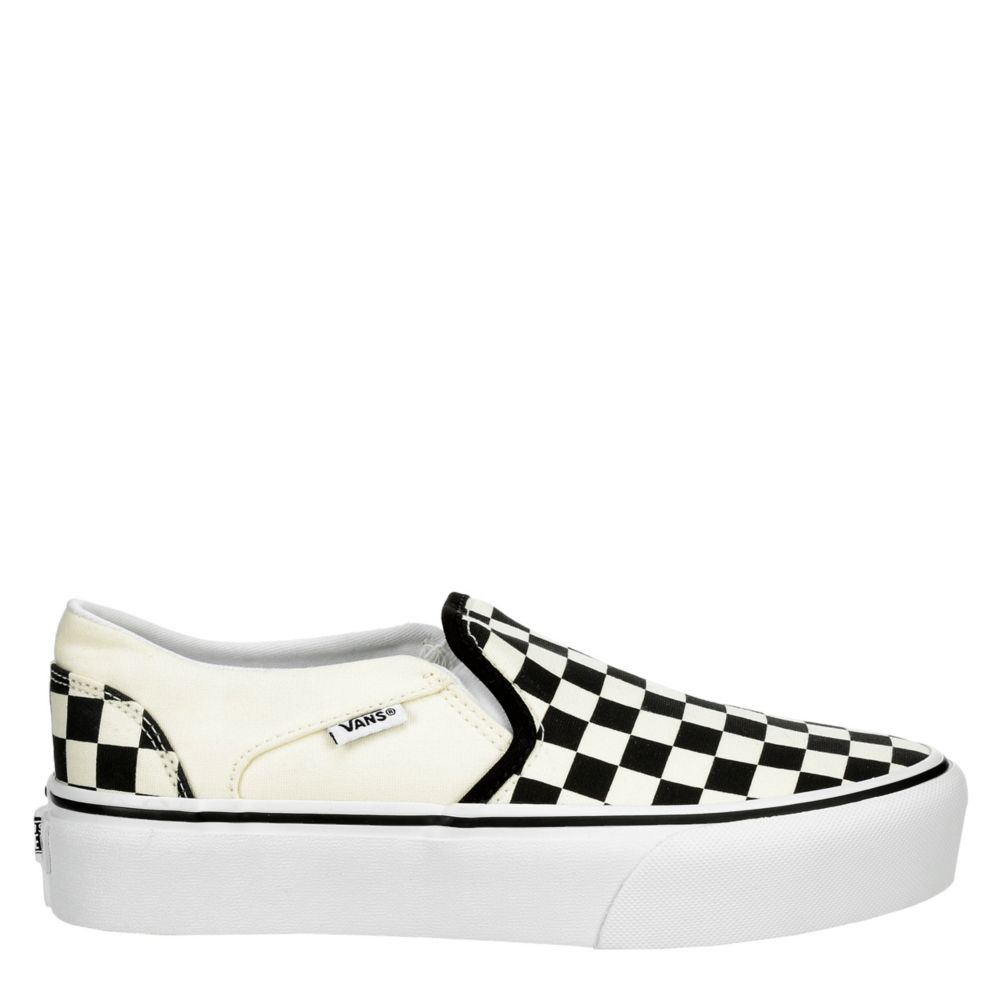 vans asher platform white