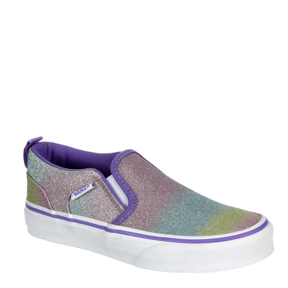 purple slip on vans