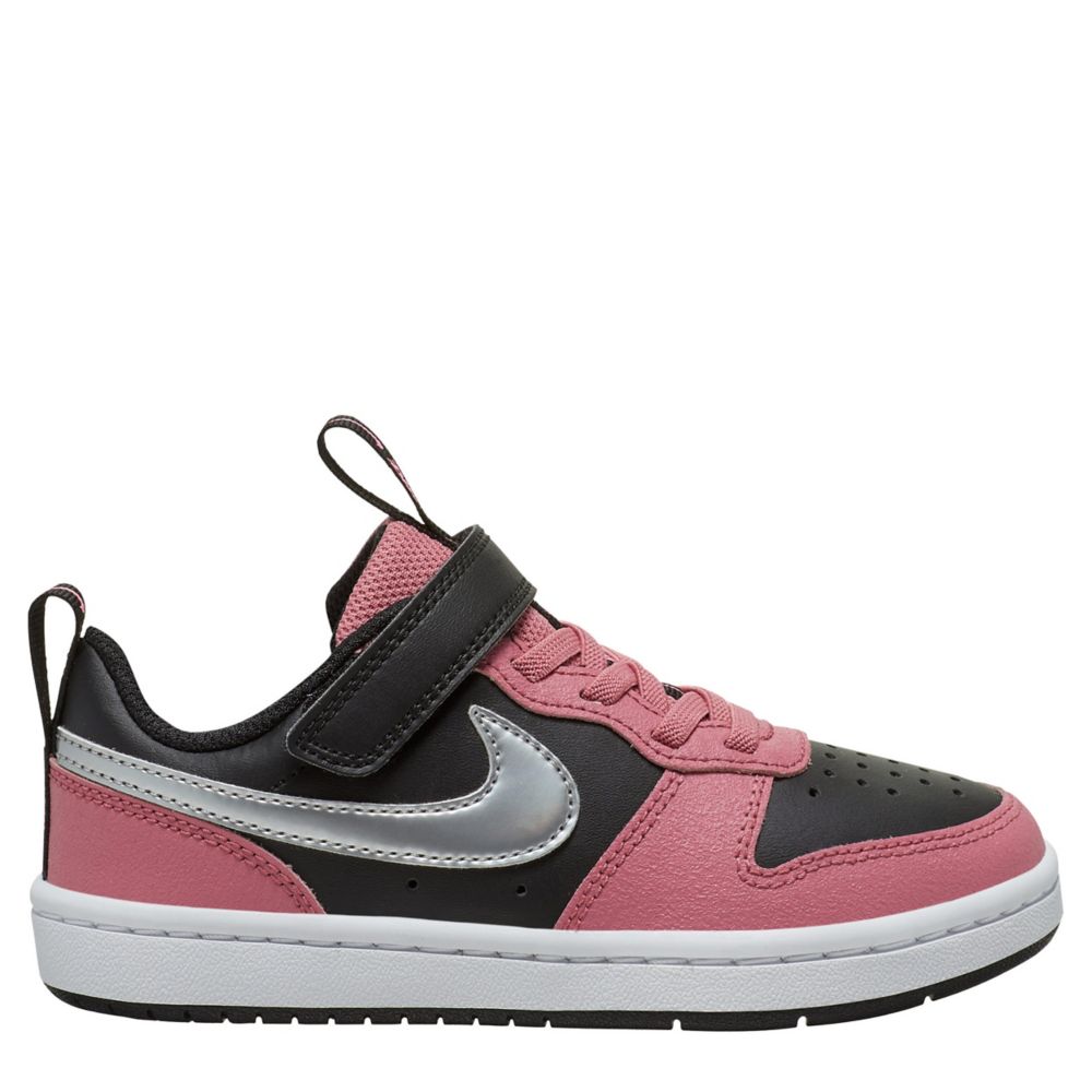 Pink Nike Girls Court Borough 2 Low Top Sneaker Athletic Rack Room Shoes