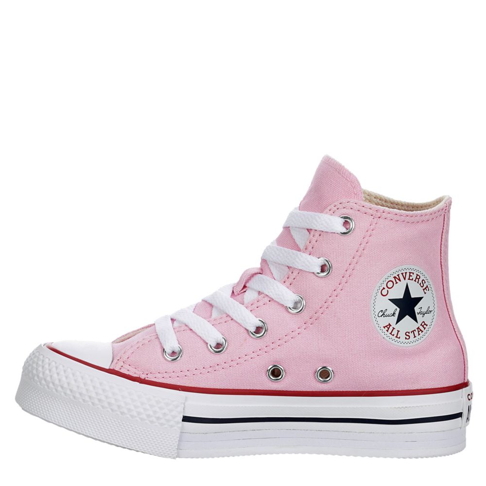 converse pink platform