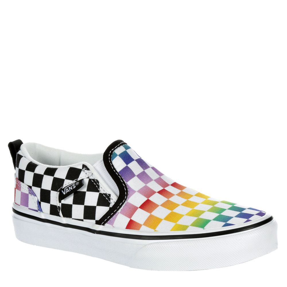 vans asher checkerboard