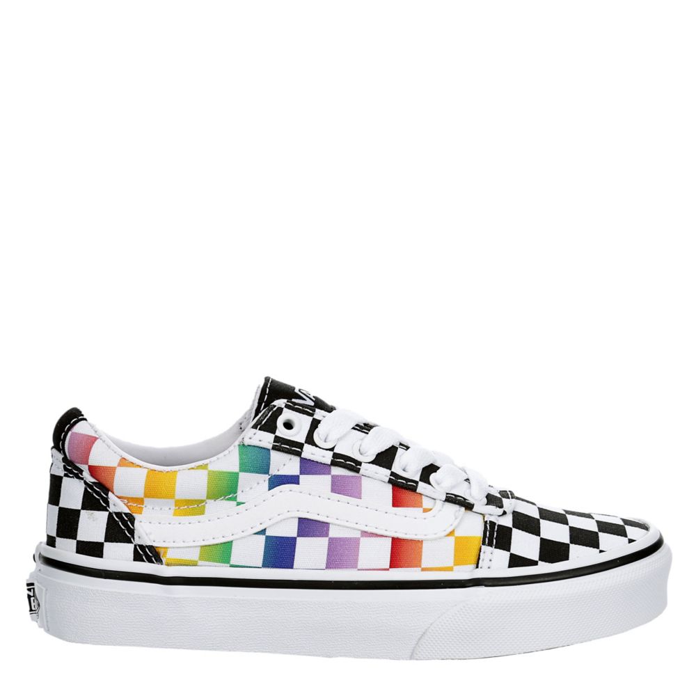 Multicolor Vans Girls Ward Checkerboard Sneaker Kids | Rack Room Shoes