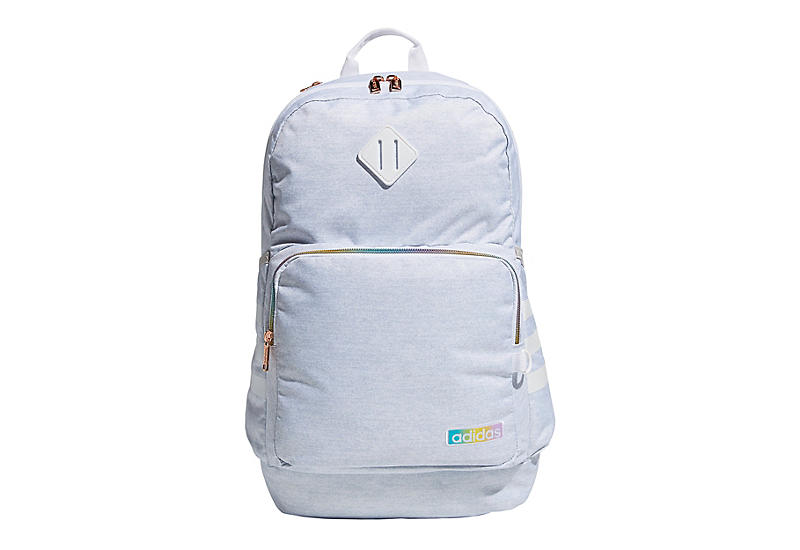 Adidas Womens Jersey White Rainbow Classic 3stripe Backpack - White Adidas Womens Jersey White Rainbow Classic 3stripe Backpack - White