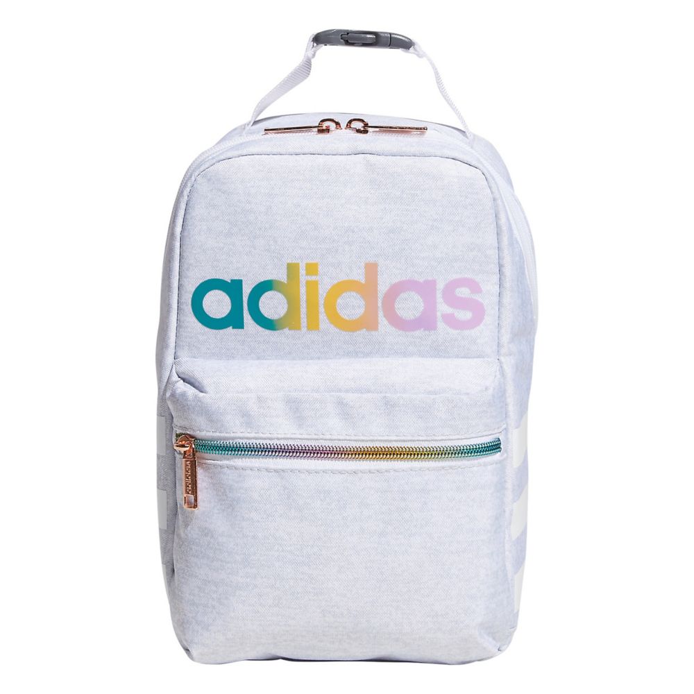 White Adidas Girls Santiago 2 Lunchbox, Lunch Bags