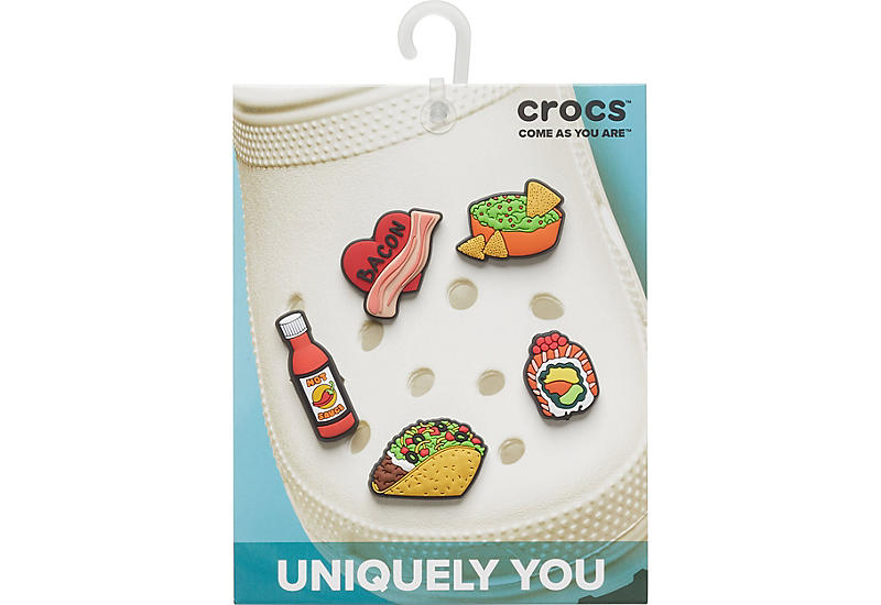 Foodie Visita lo Store di CrocsCrocs Confezione da 5 ciondoli per Scarpe Alimentari Jibbitz Unisex-Adulto Taglia Unica 