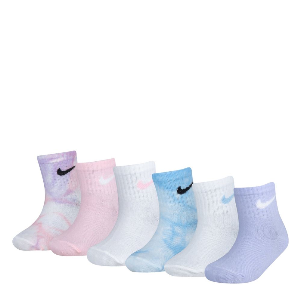 Tie dye Girls Tie Dye Ankle Socks 6 Pairs Nike Rack Room Shoes