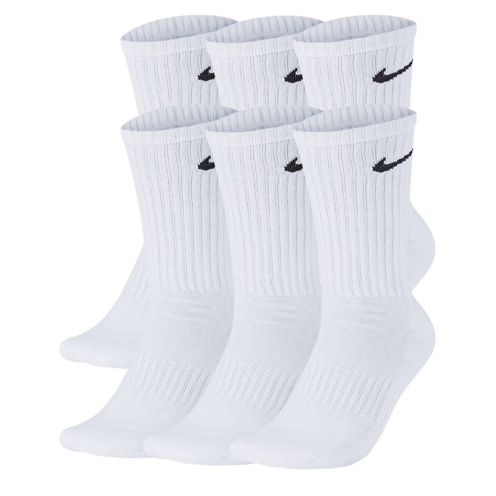White Nike Boys Crew Socks 6 Pairs | Accessories | Rack Room Shoes