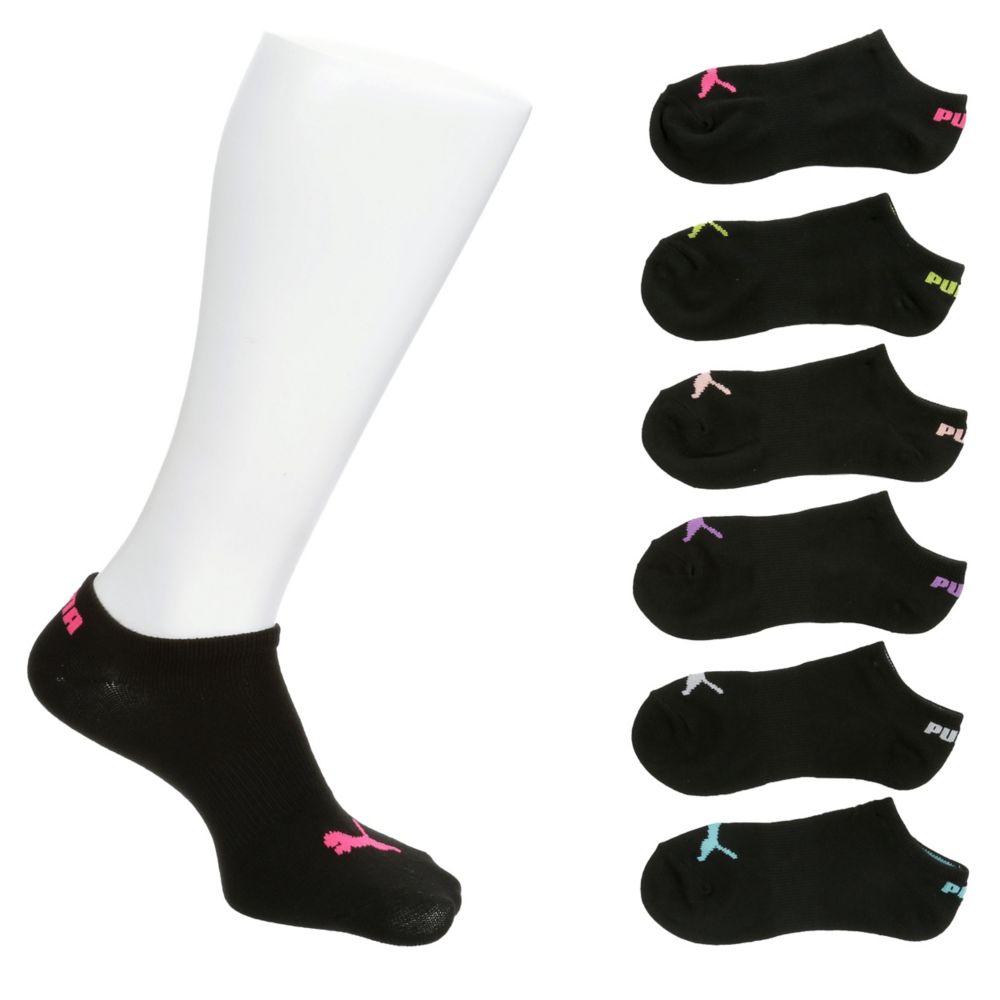 WOMENS NO SHOW SOCKS 6 PAIRS