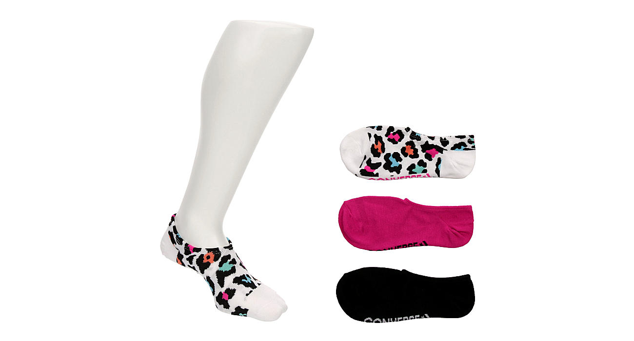 Multicolor Converse Womens Animal Print Liner Socks 3 Pairs | Socks | Rack  Room Shoes