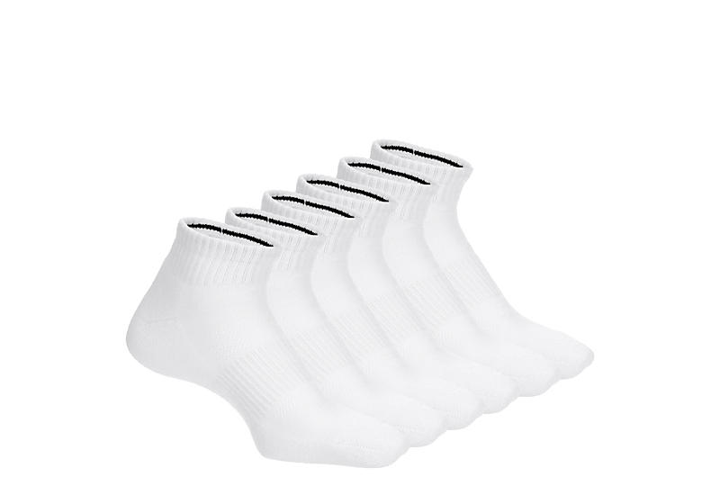 White Rack Room Unisex Medium Quarter Socks 6 Pairs | Accessories | Rack  Room Shoes
