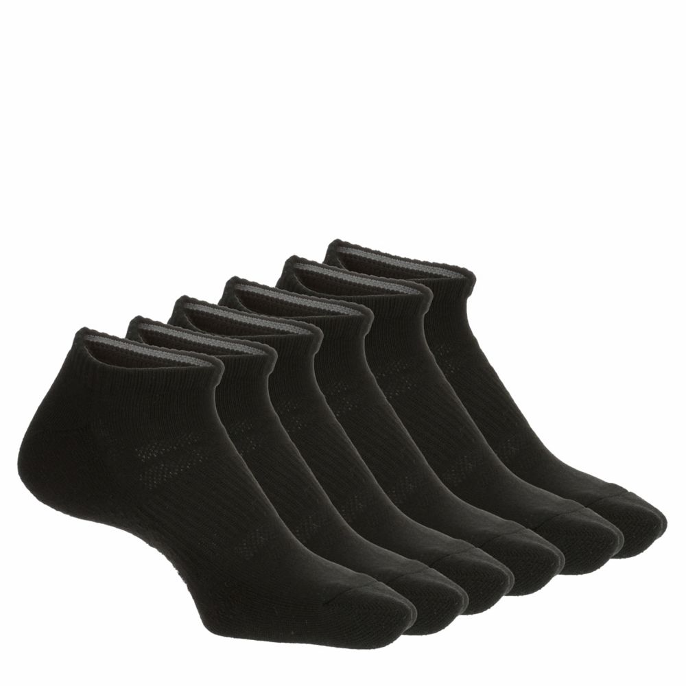 Solid No Show Socks 6 Pair Pack