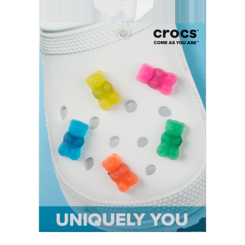 Assorted Unisex Candy Bear 5 Pack Jibbitz, Crocs