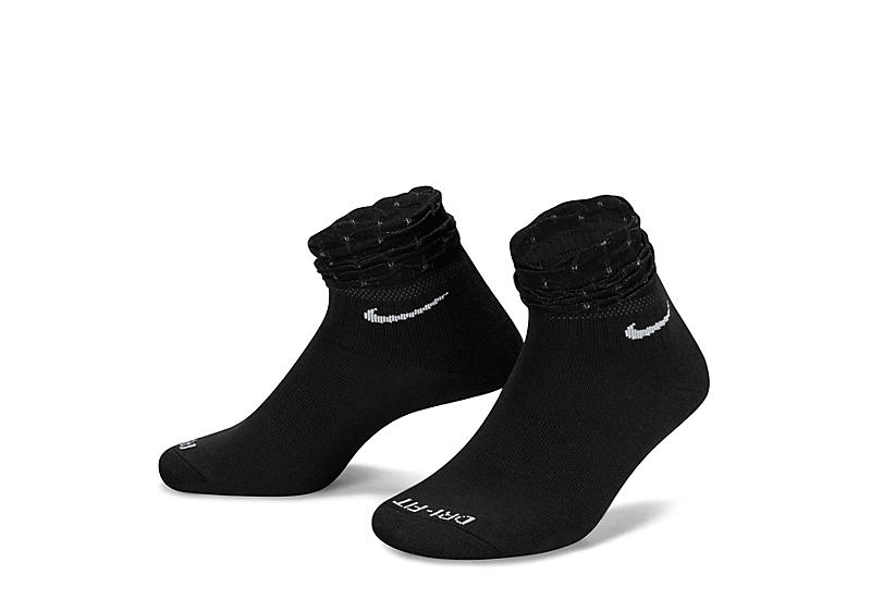 Black Womens Ruffle Ankle Sock 1 Pair | Nike | Rack Room Shoes
