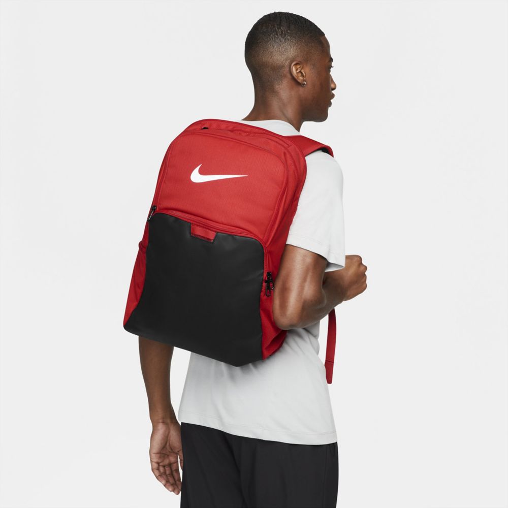 Red Unisex Brasilia Xl Backpack, Nike