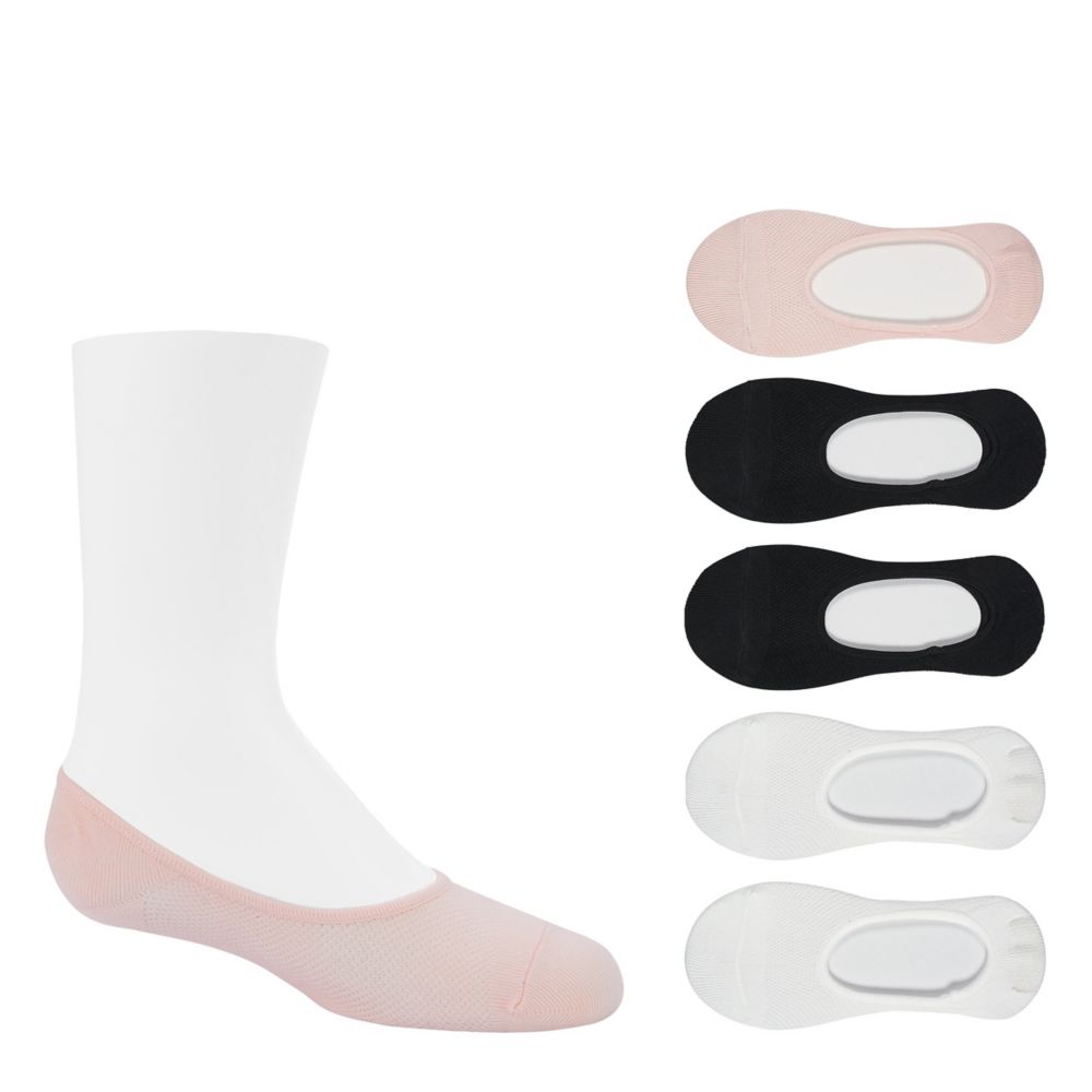 Sof Sole Women's 5 Pack Mesh Footie Liner Socks