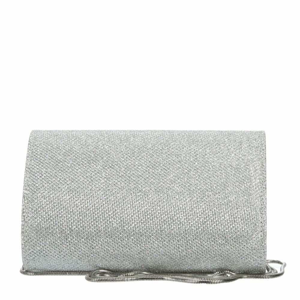 WOMENS SPARKLED FLAP CLUTCH